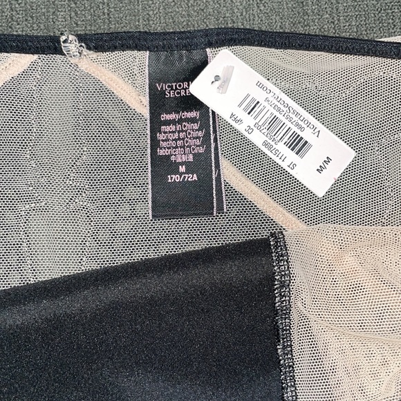 VS Cheeky Luxe Black Dragon Appliqué Panties M NWT - Picture 5 of 8